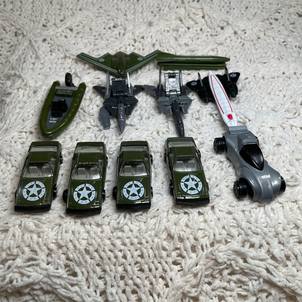 Greenbrier Imperial Military Toy Vehicle Lot Army Cars Jets Boat Stealth Bomber